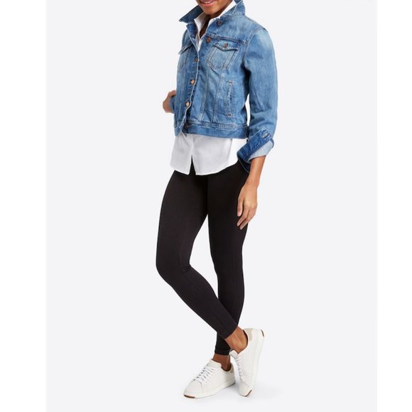 SPANX Pants - Spanx Assets Seamed Shaping Black Leggings Large